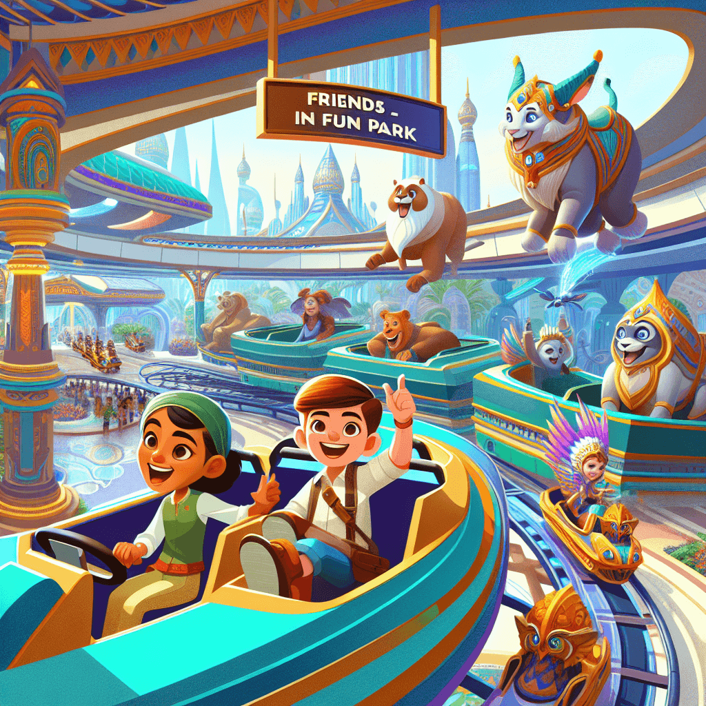 Illustration of Shally app showcasing AI-powered storytelling for kids